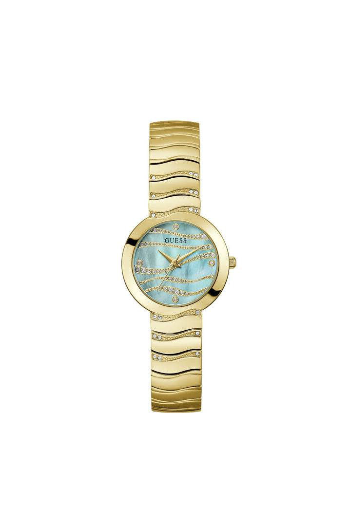 Laguna Green Round Dial Analog Watch - Gold