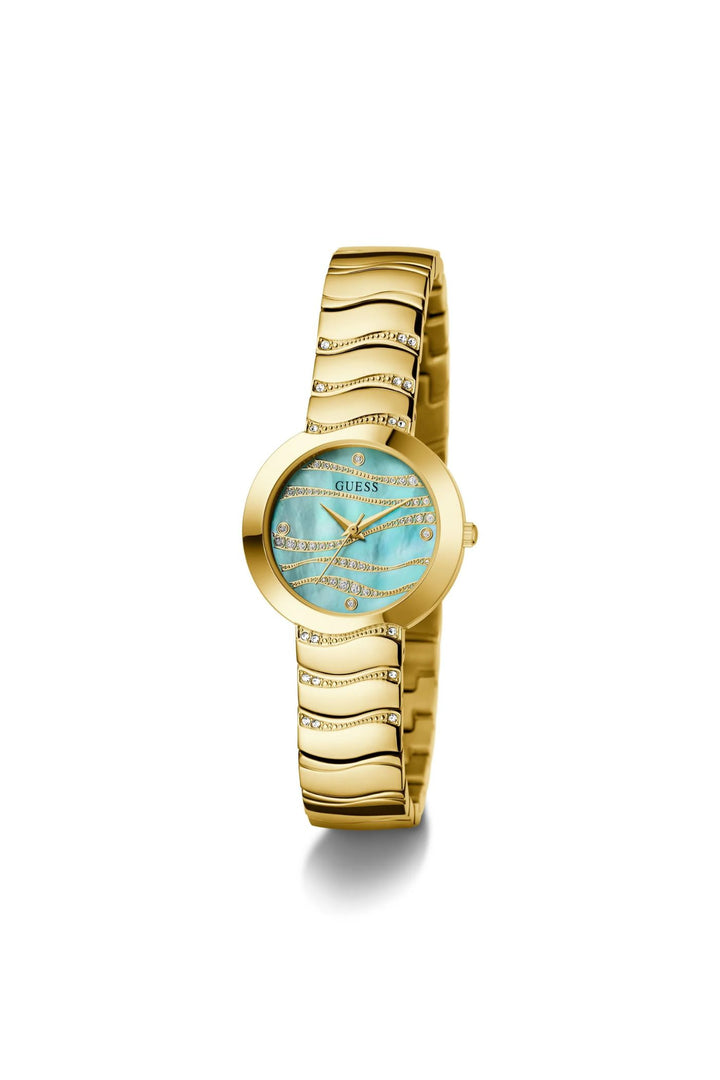 Laguna Green Round Dial Analog Watch - Gold
