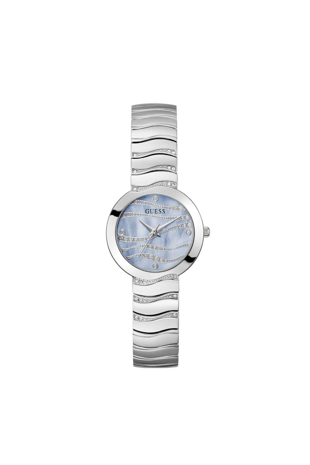 Laguna Blue Dial Stainless Steel Strap Analog Watch - Silver