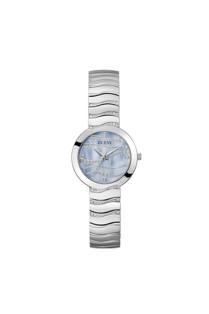 Laguna Blue Dial Stainless Steel Strap Analog Watch - Silver