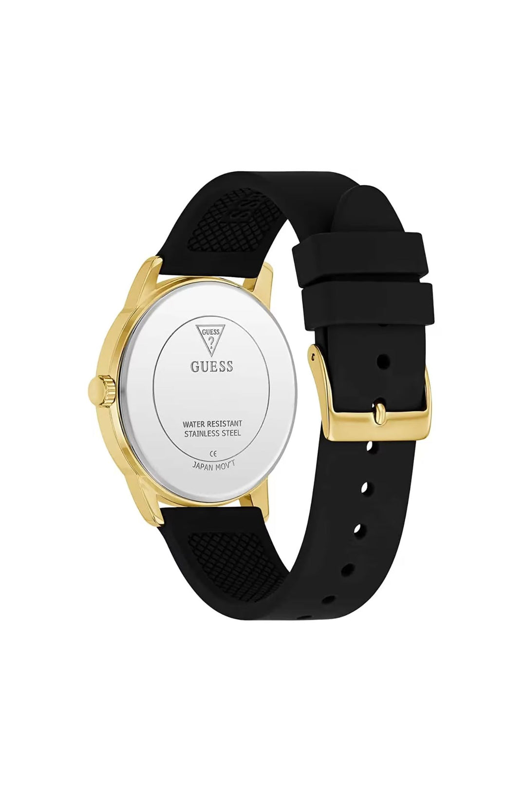 Gents Gold Case & Black Dial & Strap Watch