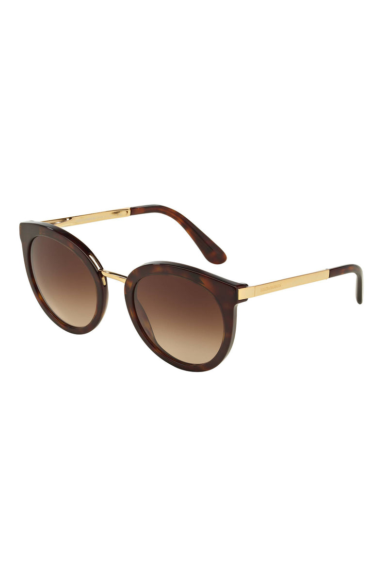 Gradient Lens Sunglasses - Tortoise