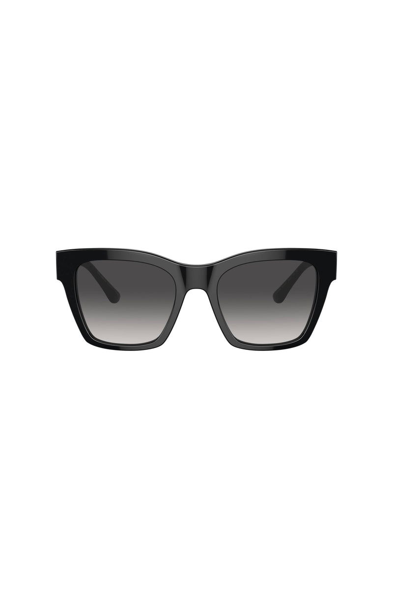 Square Frame Grey Gradient Sunglasses - Black