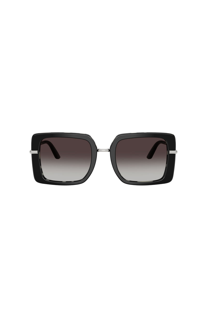Square Frame Zebra Sunglasses - Black
