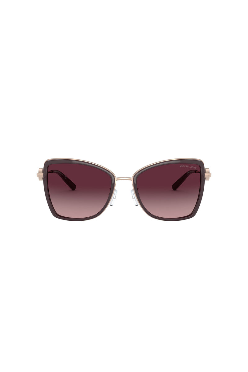 Corsica Burgundy Gradient Sunglasses