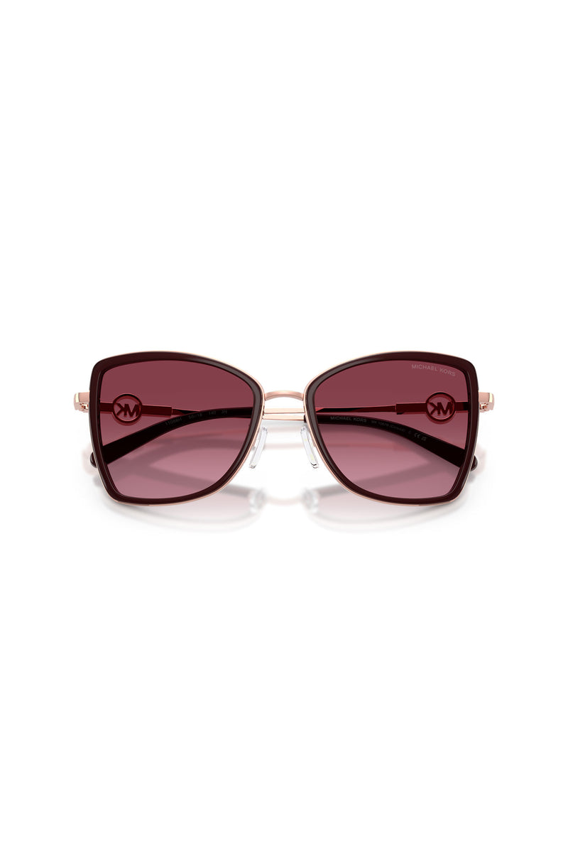 Corsica Burgundy Gradient Sunglasses
