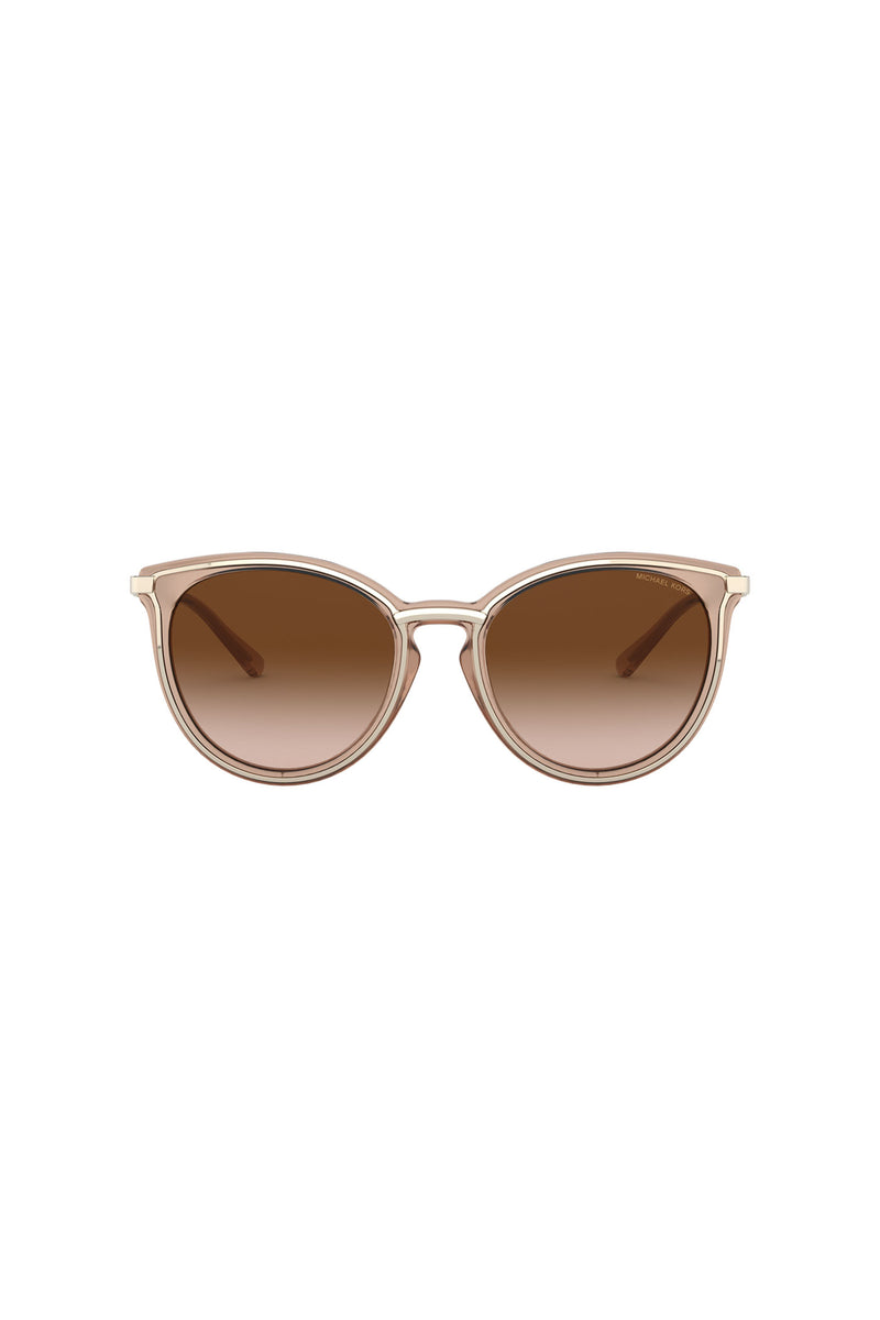 Brisbane Brown Gradient Sunglasses - Gold