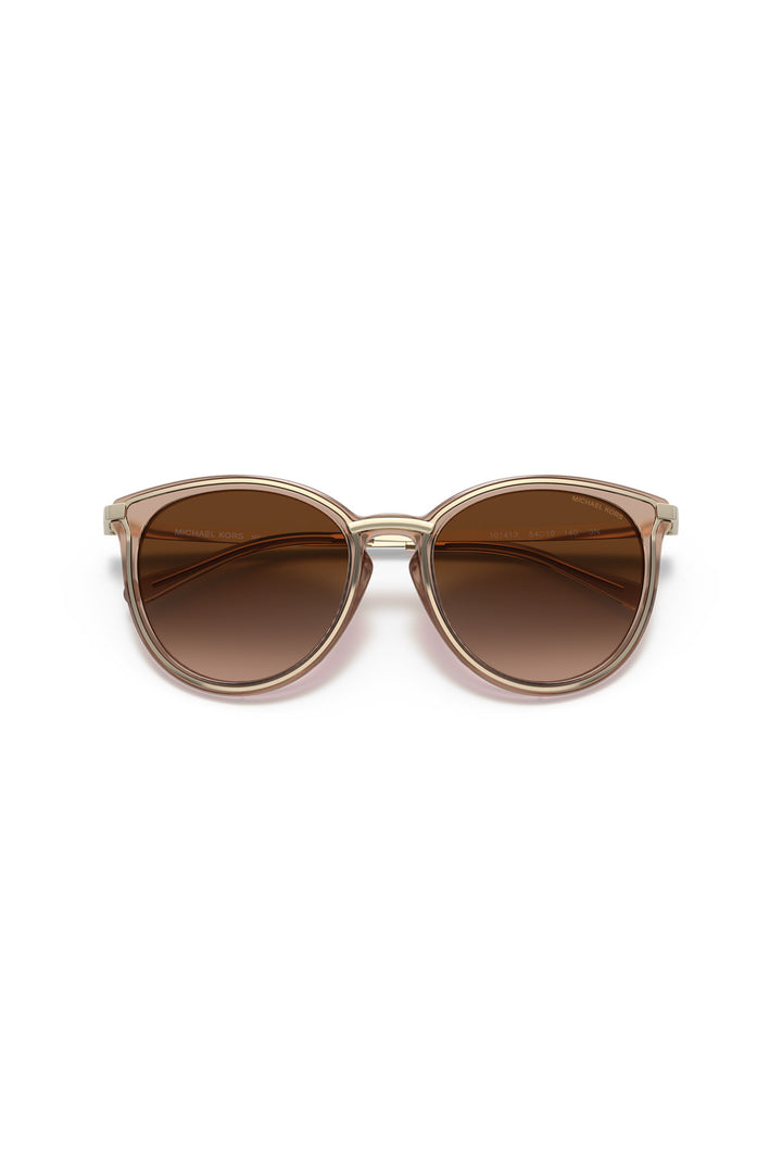 Brisbane Brown Gradient Sunglasses - Gold