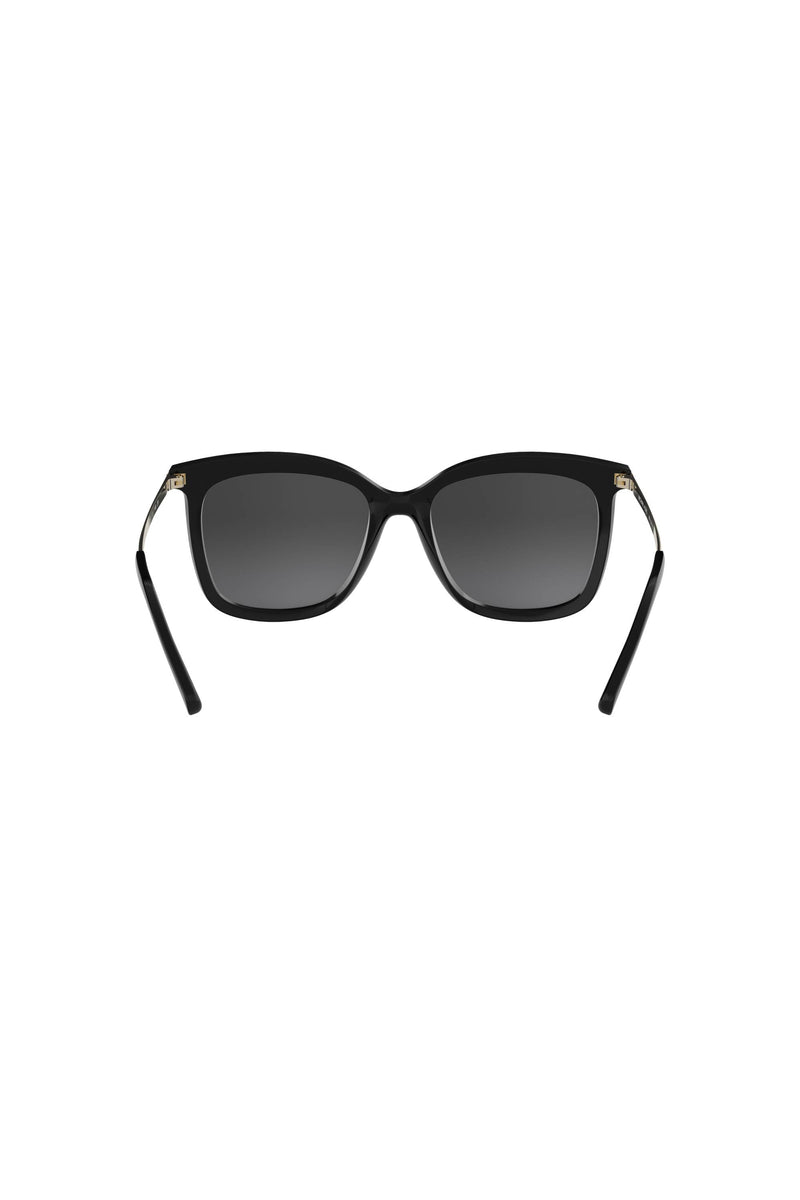 Zermatt Silver Grey Gradient Lens Sunglasses - Black