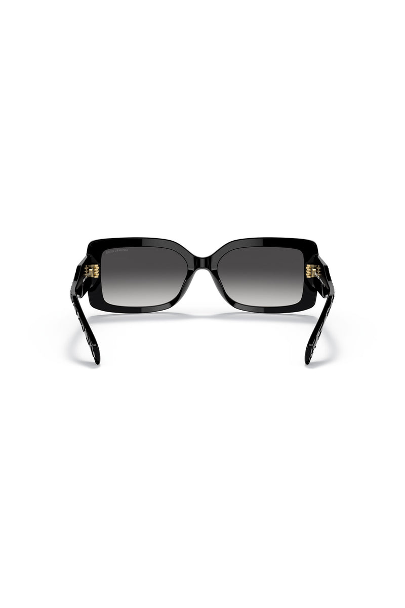 Corfu Dark Grey Gradient Sunglasses - Black