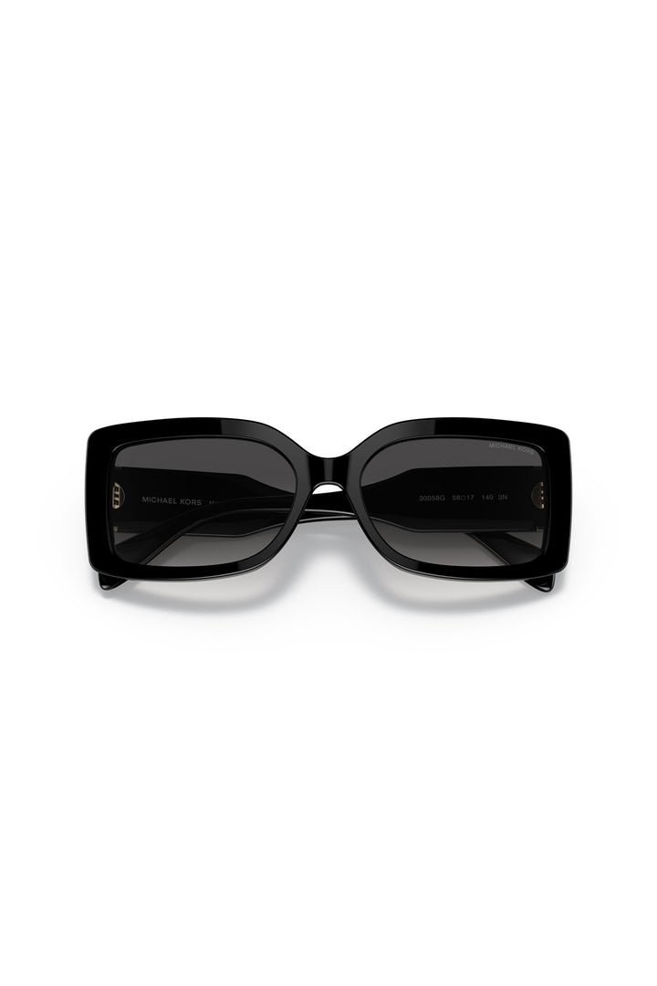 Corfu Dark Grey Gradient Sunglasses - Black
