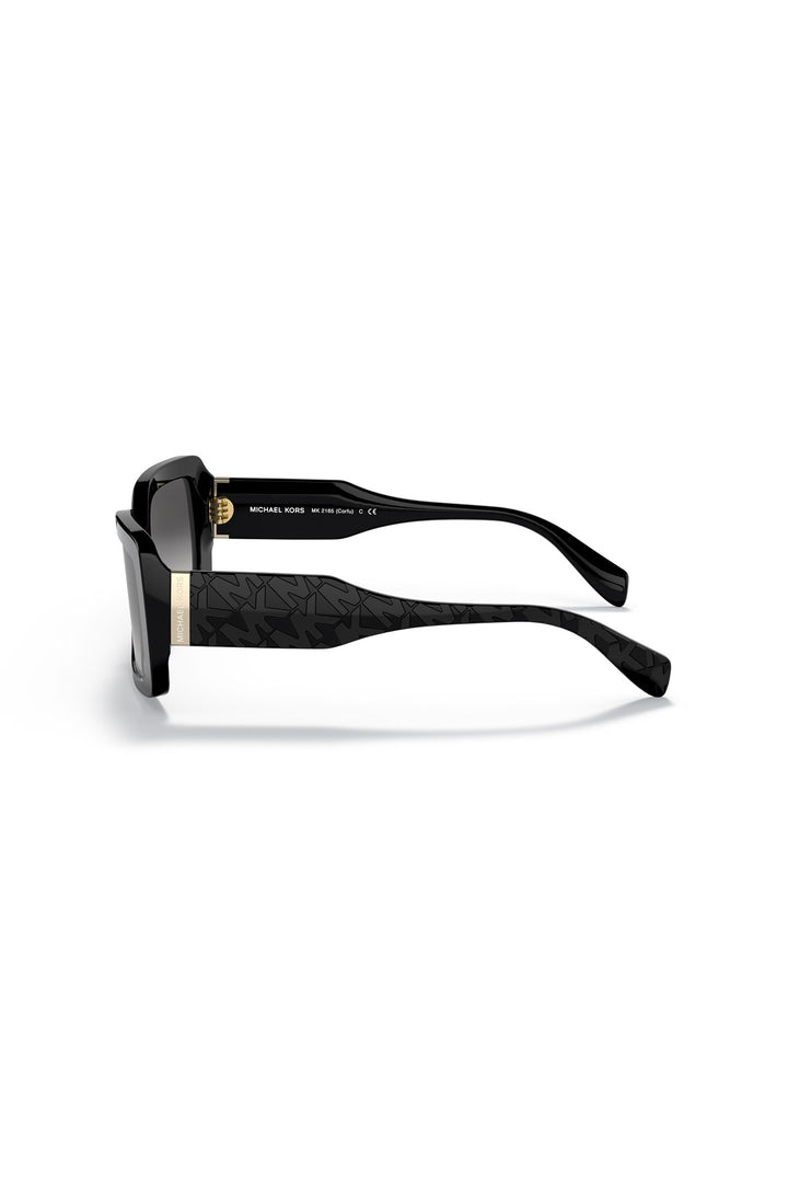 Corfu Dark Grey Gradient Sunglasses - Black