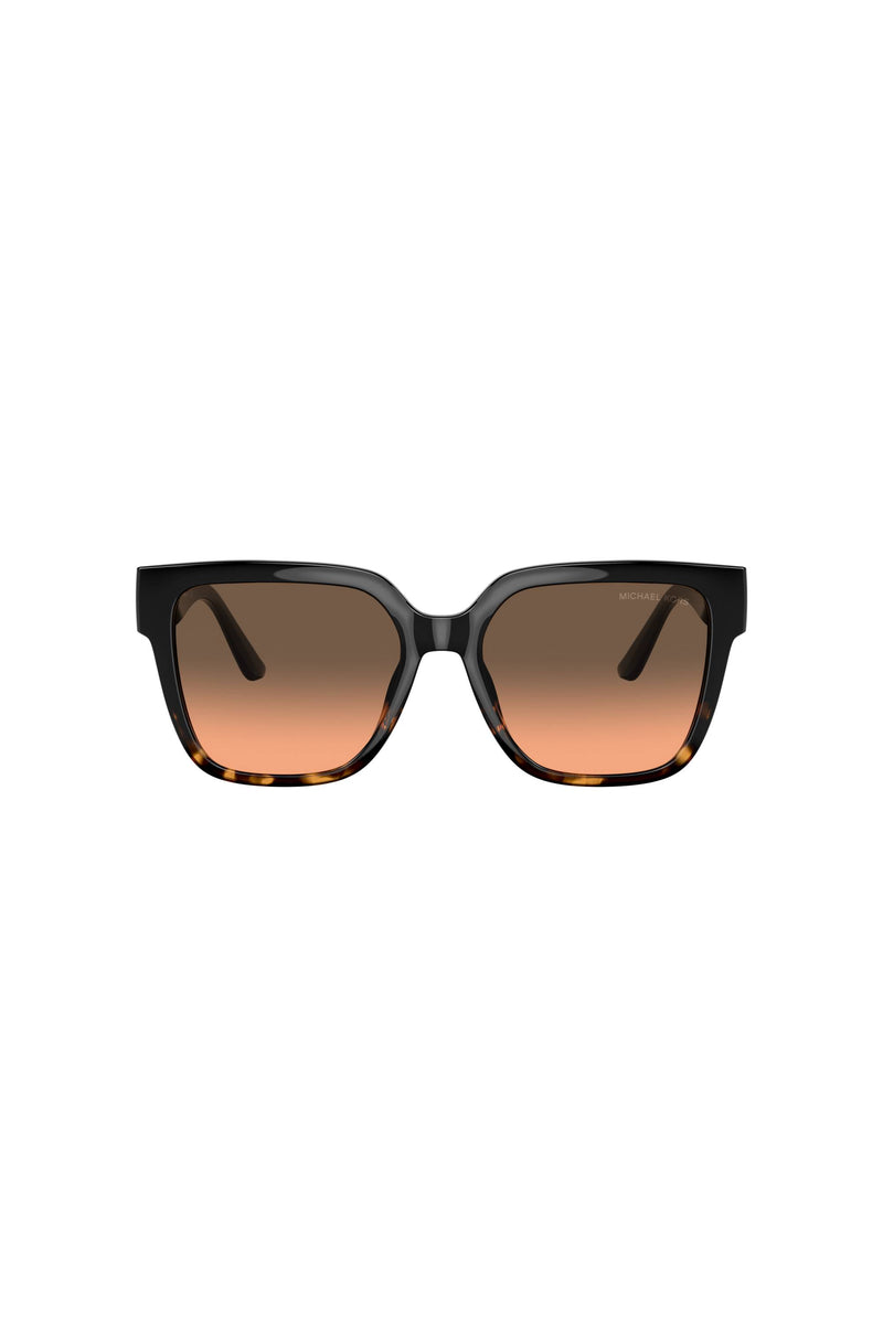 Karlie Grey Orange Gradient Lens Sunglasses - Black