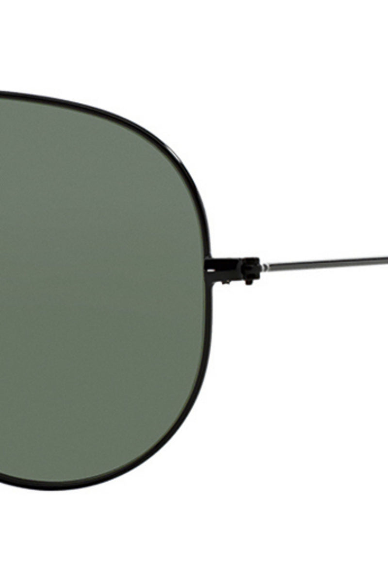 Aviator Polarized Sunglasses - Black/Green