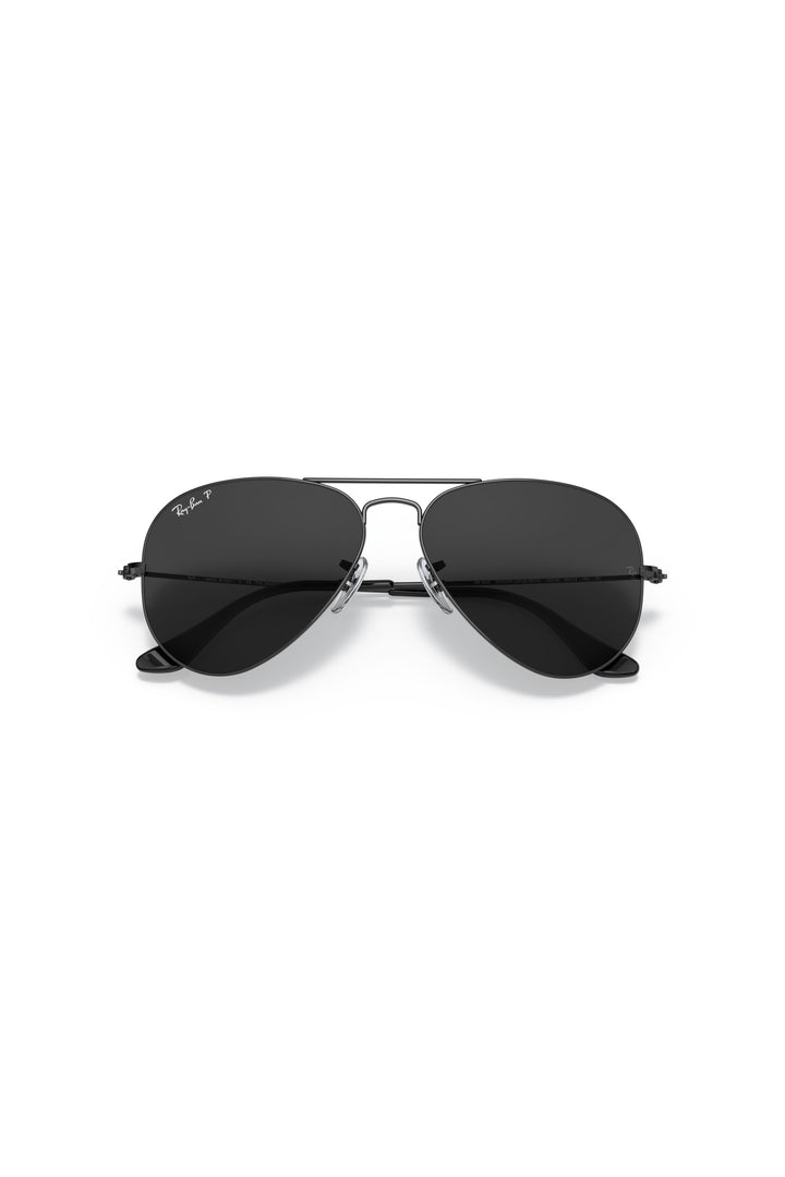 Aviator Polarized Sunglasses - Black