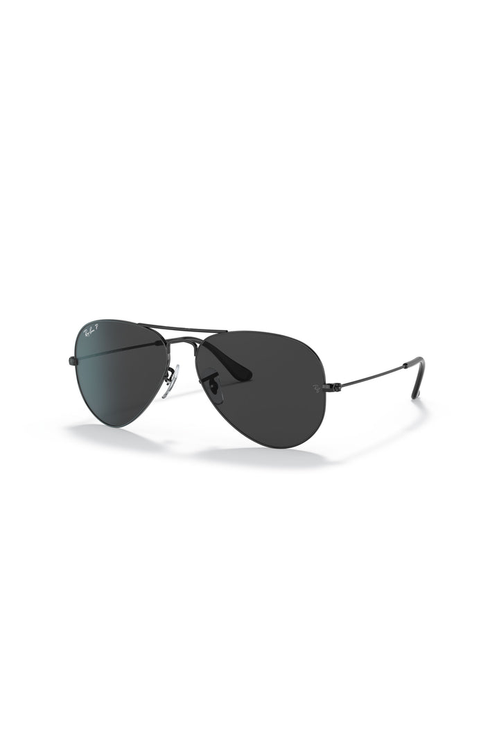 Aviator Polarized Sunglasses - Black