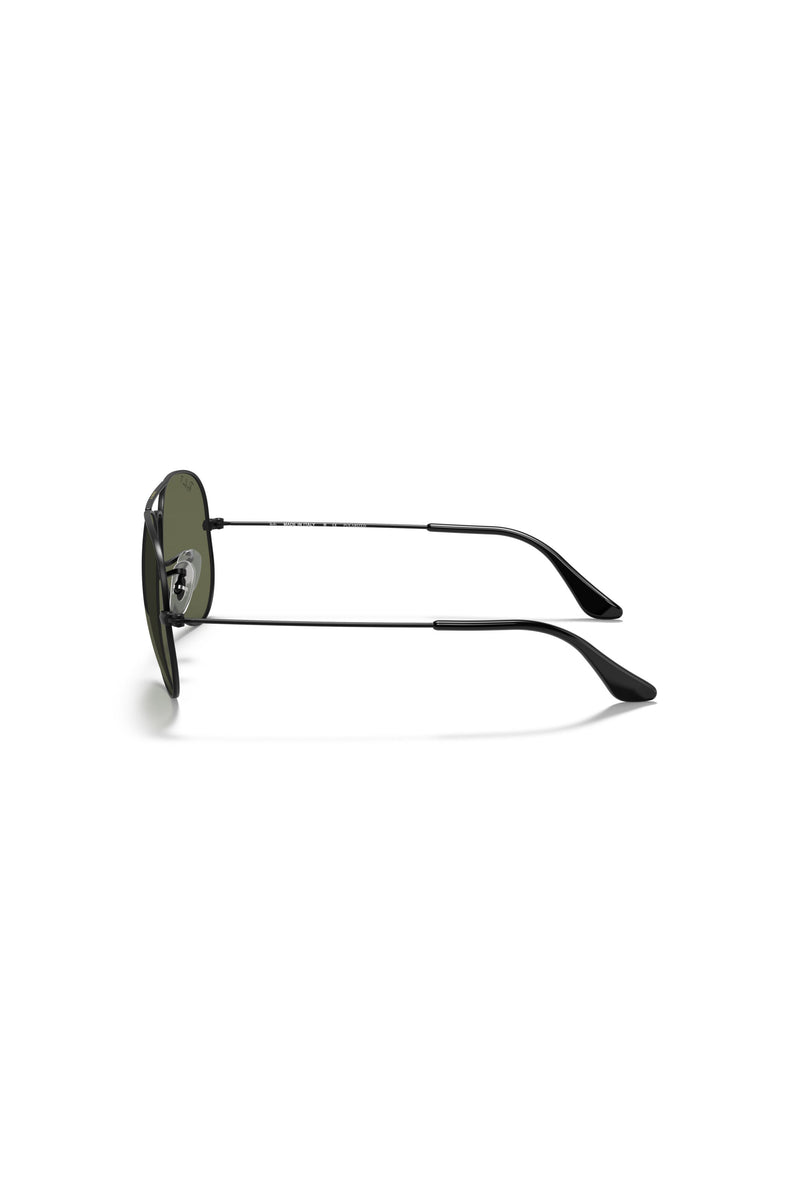 Aviator Polarized Sunglasses - Black/Green