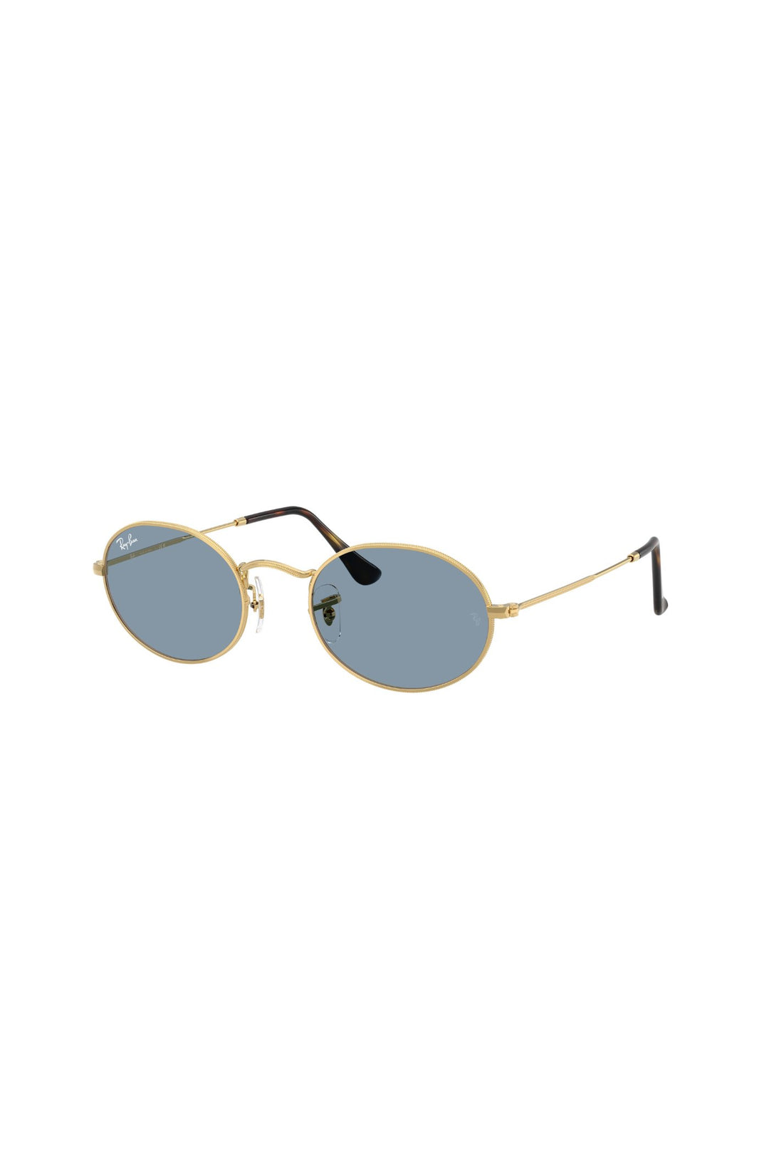 Oval Metal Summer Capsule Sunglasses - Blue