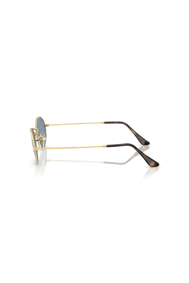 Oval Metal Summer Capsule Sunglasses - Blue