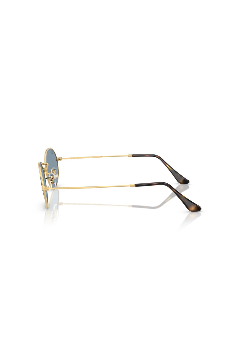 Oval Metal Summer Capsule Sunglasses - Blue
