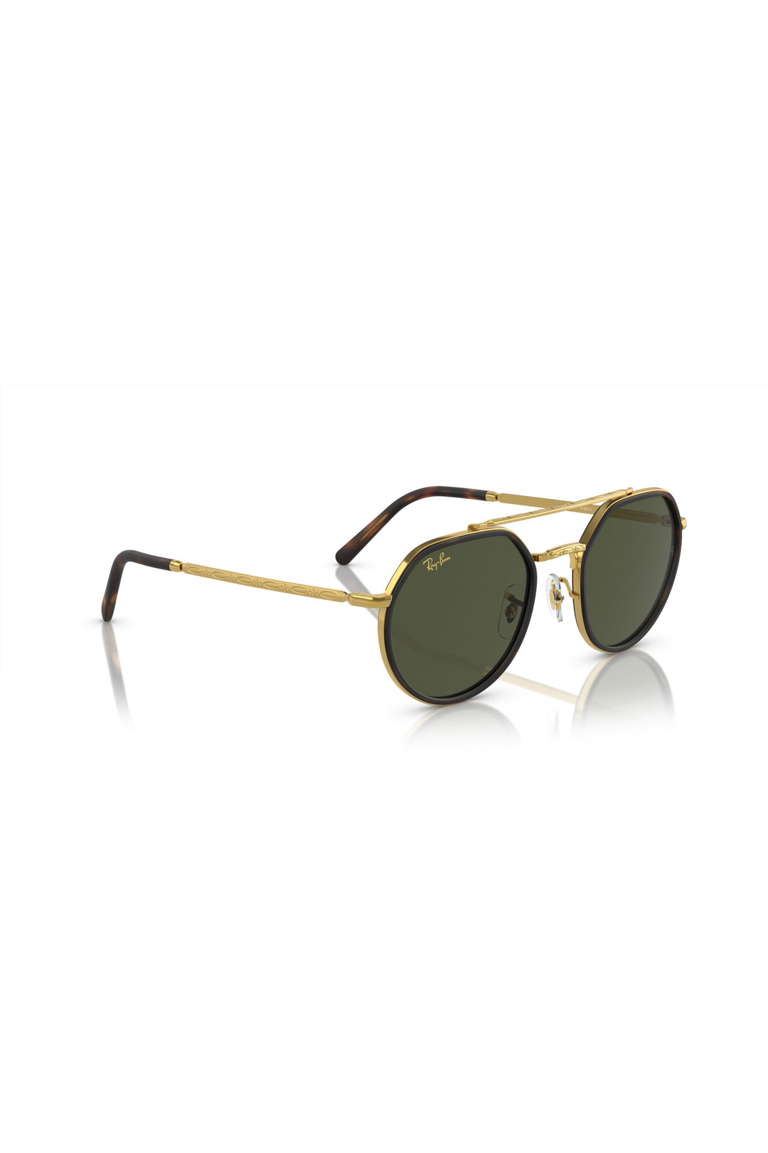 Gold Frame Green Lenses Sunglasses