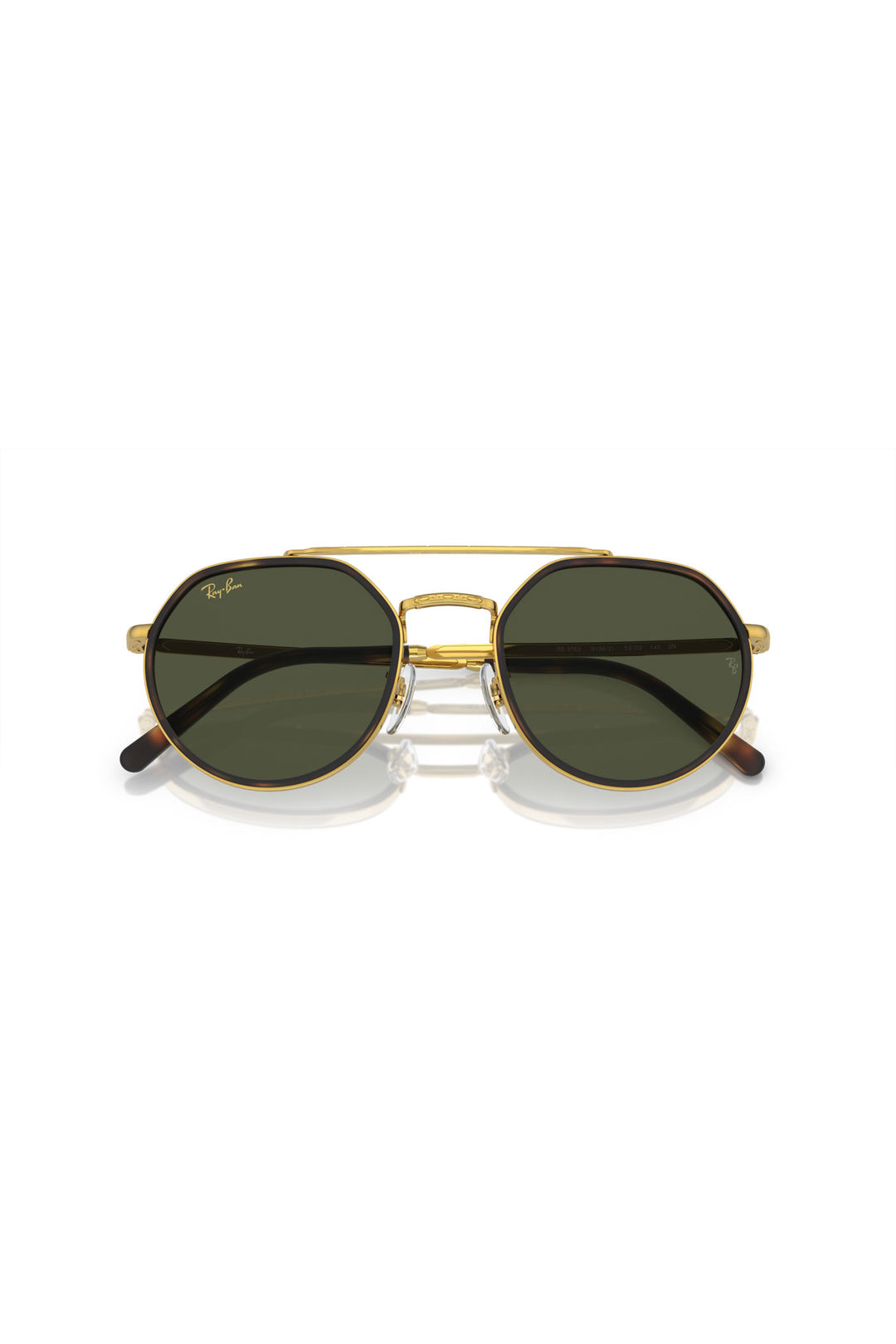 Gold Frame Green Lenses Sunglasses