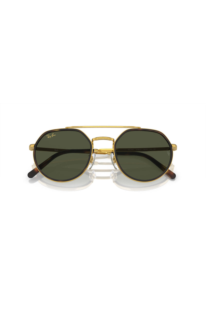 Gold Frame Green Lenses Sunglasses