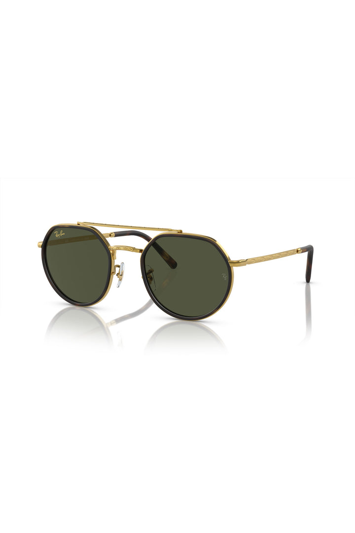 Gold Frame Green Lenses Sunglasses