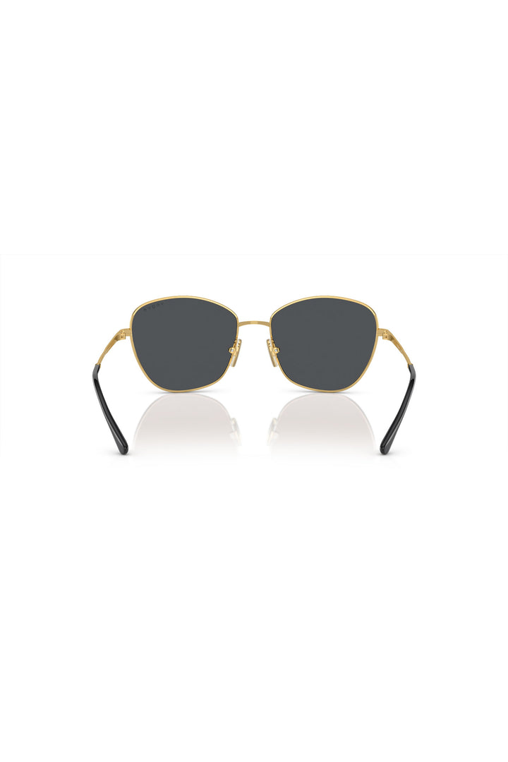 Gold Frame Black Sunglasses - Black