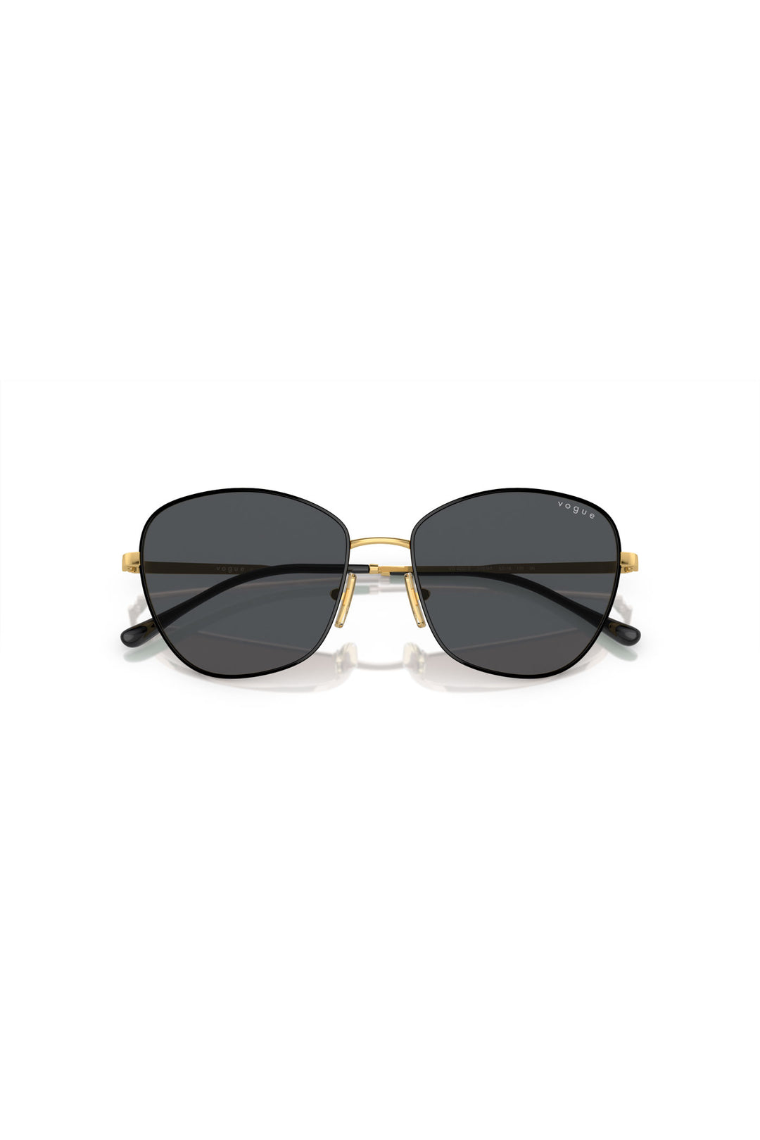 Gold Frame Black Sunglasses - Black