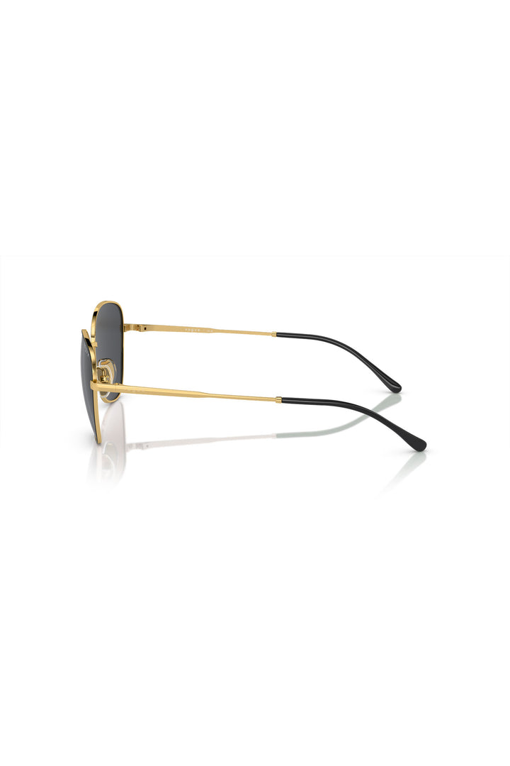 Gold Frame Black Sunglasses - Black