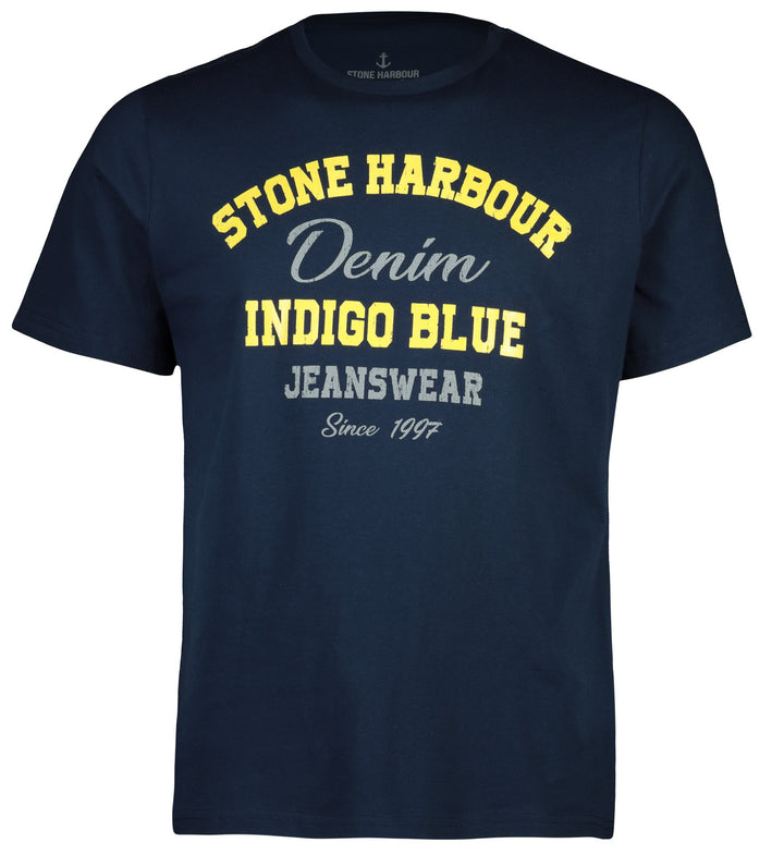 Indigo Blue Printed T-Shirt