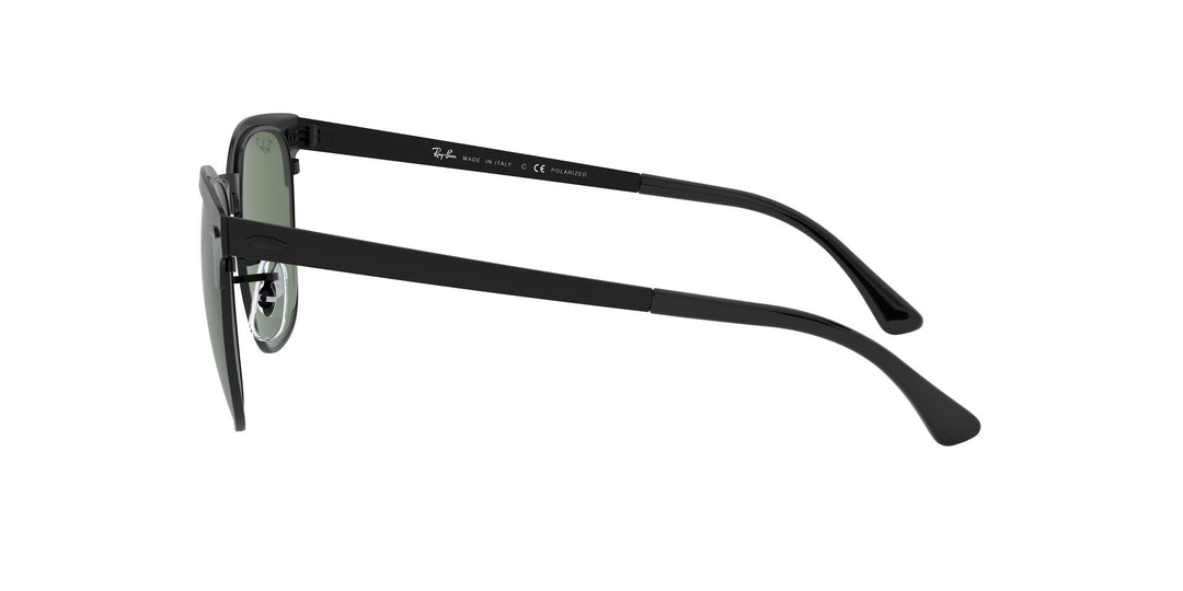 Ray-Ban Metal Clubmaster Polarized Sunglasses - Black