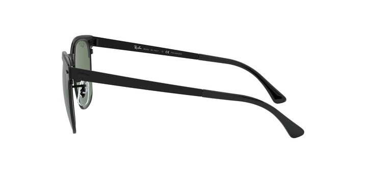 Ray-Ban Metal Clubmaster Polarized Sunglasses - Black