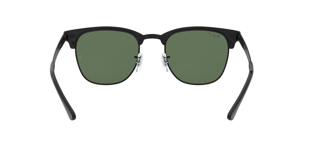 Ray-Ban Metal Clubmaster Polarized Sunglasses - Black