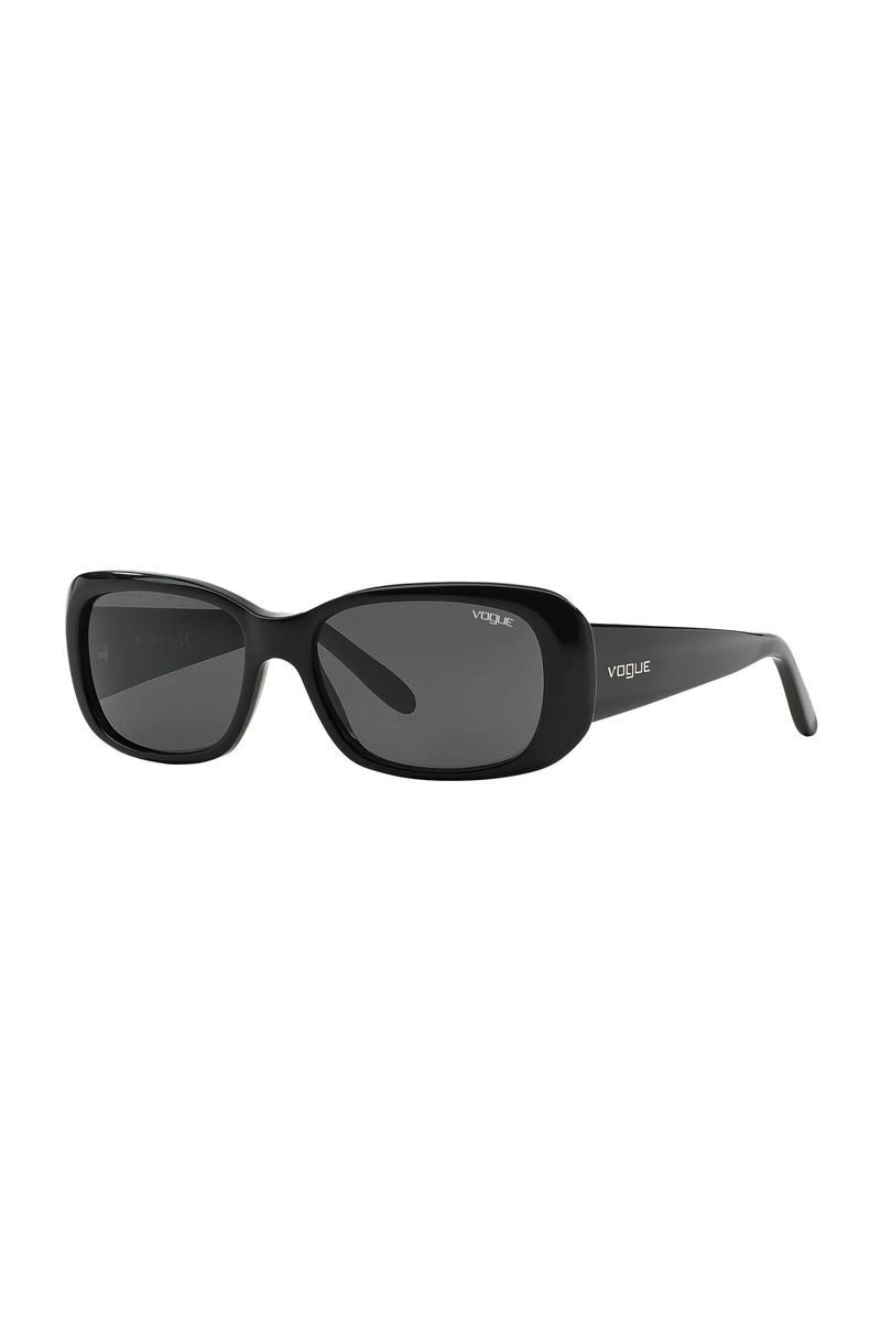 Rimmed Rectangle Sunglasses - Black