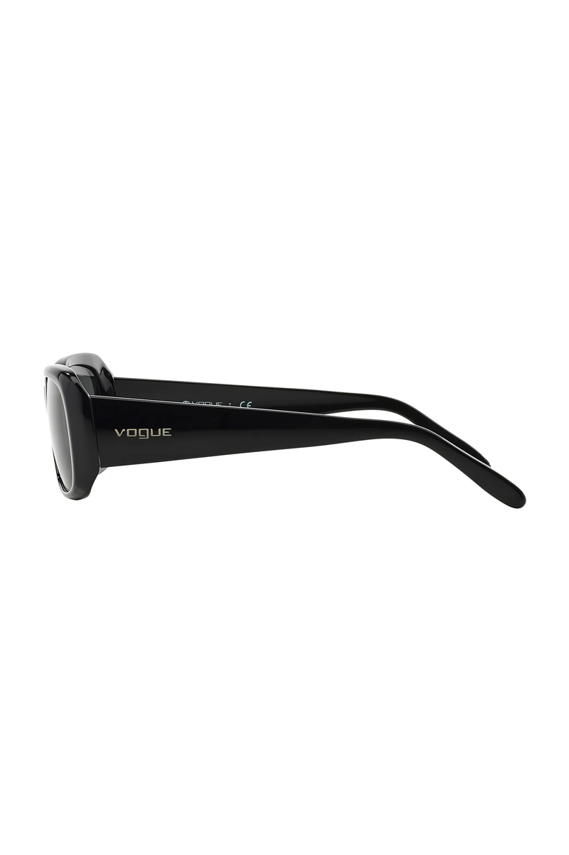 Rimmed Rectangle Sunglasses - Black