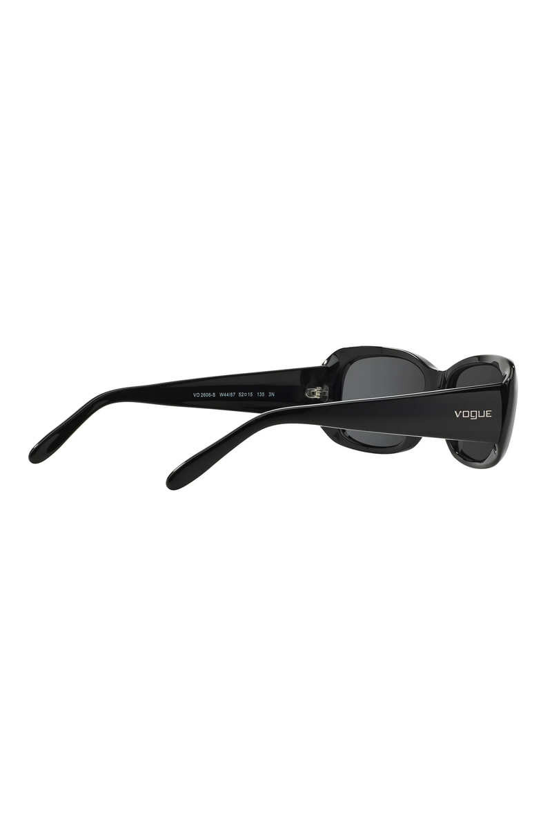 Rimmed Rectangle Sunglasses - Black