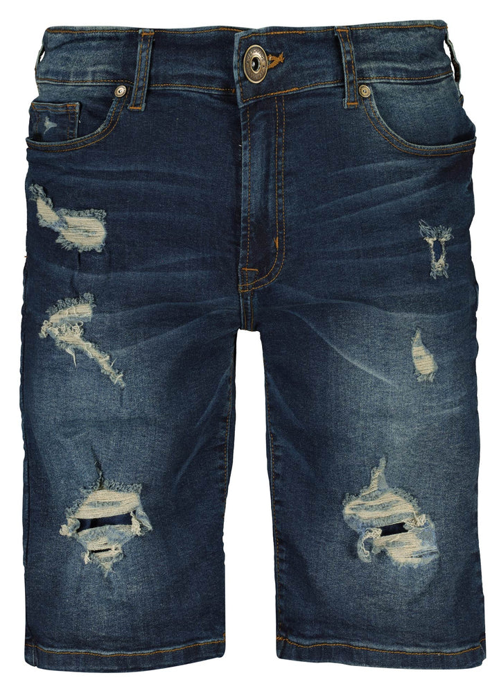 Distressed Denim Shorts