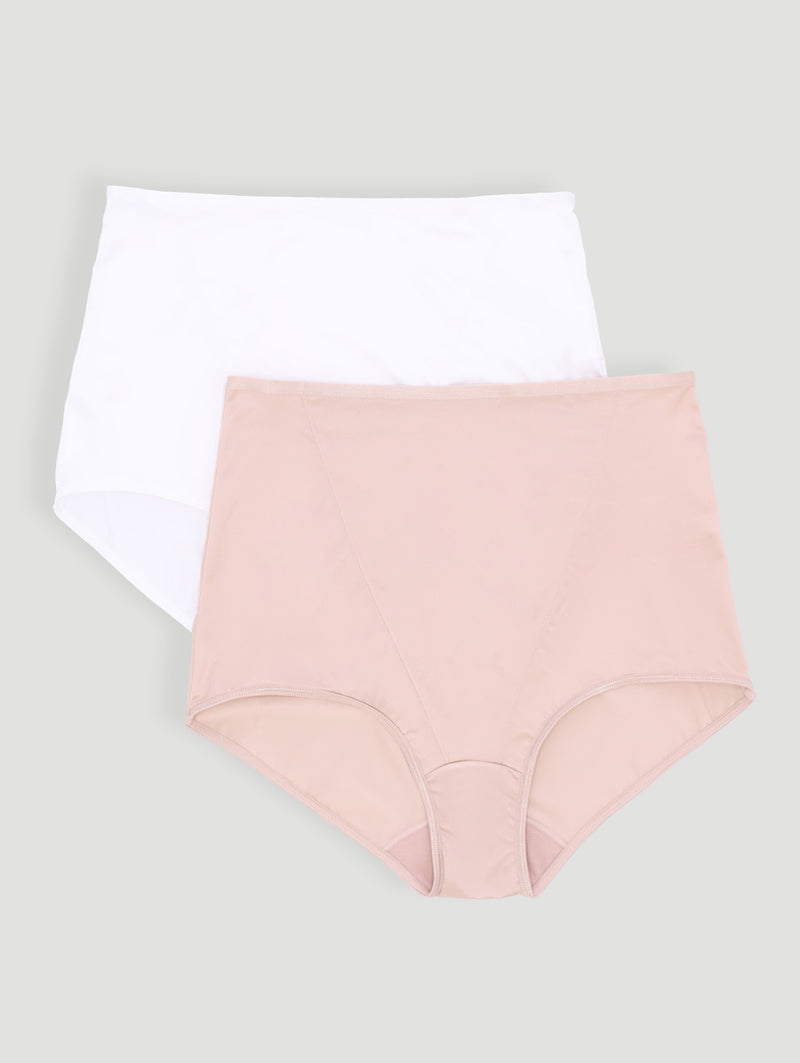 2 Pack Shaper Panty - White/Beige