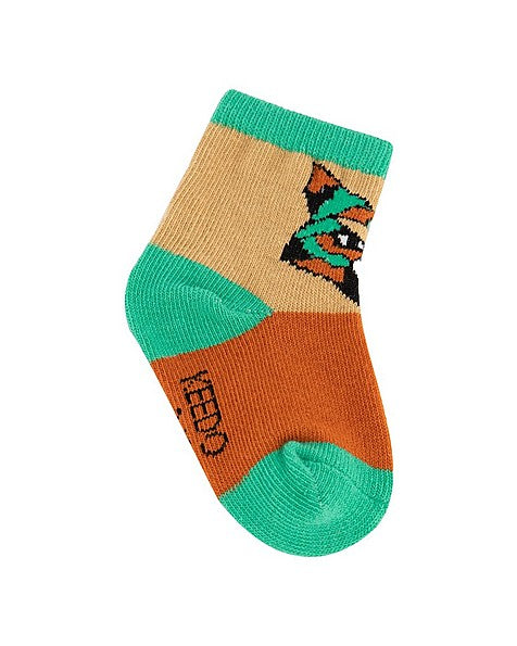 Keedo 3 Pack Fox Socks - Multi