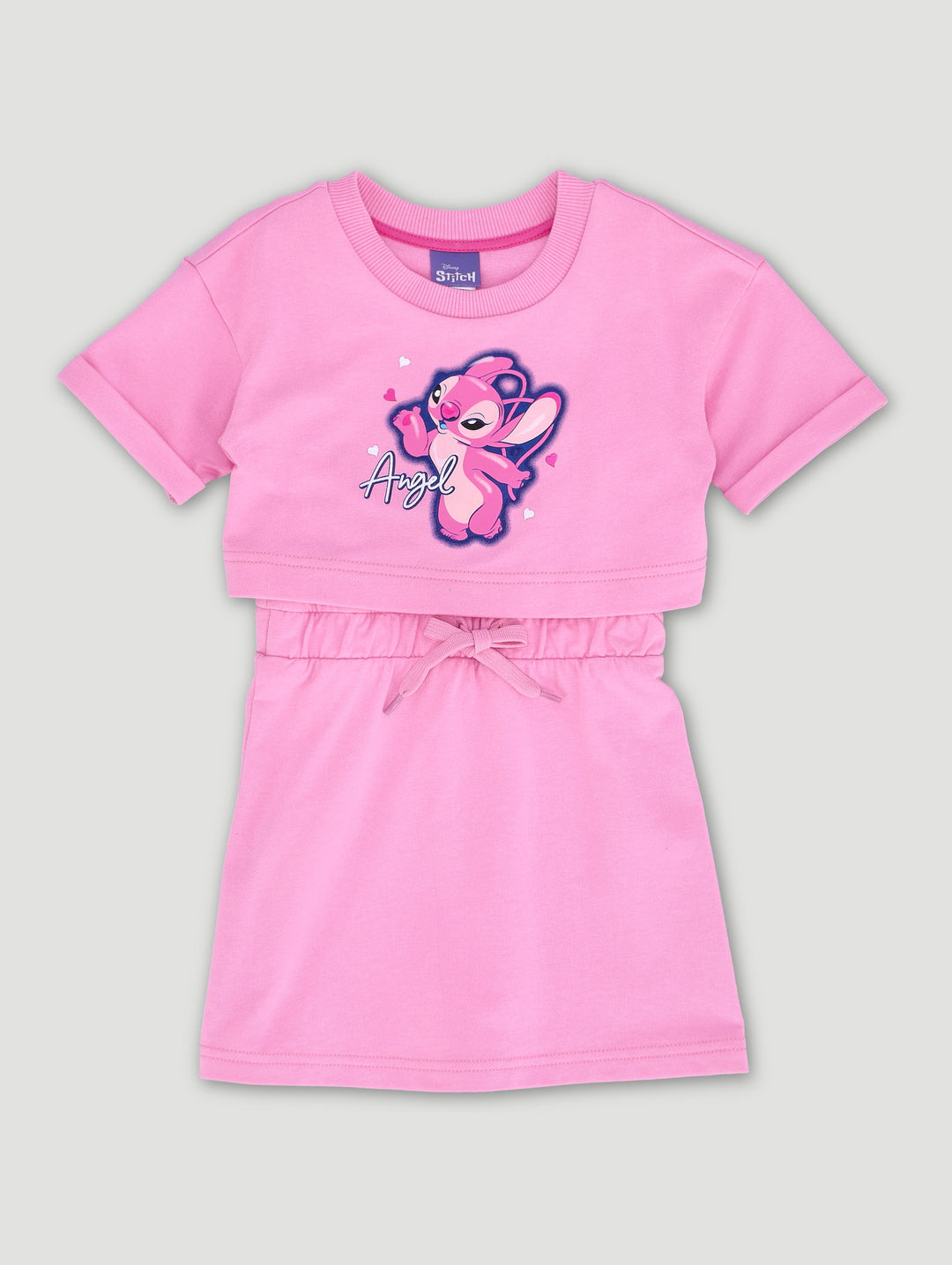 Pre-Girls Lilo & Stitch Dress Twofer Set - Pink
