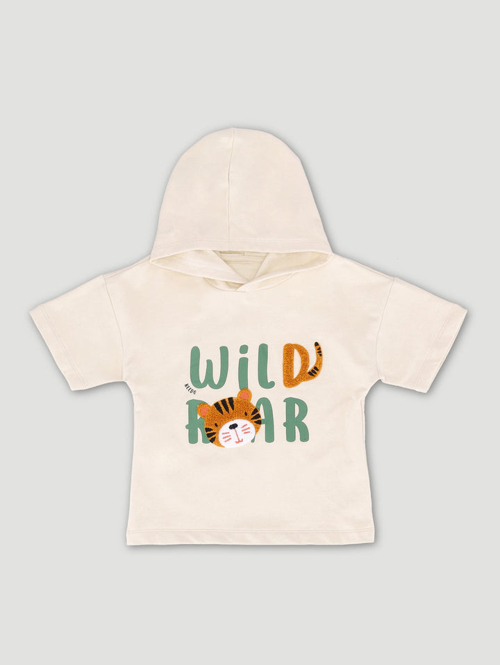 Boys Hooded Fleece Tee