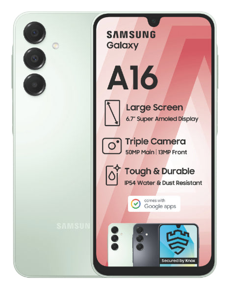 Galaxy A16 Light Green Cellphone – Edgars