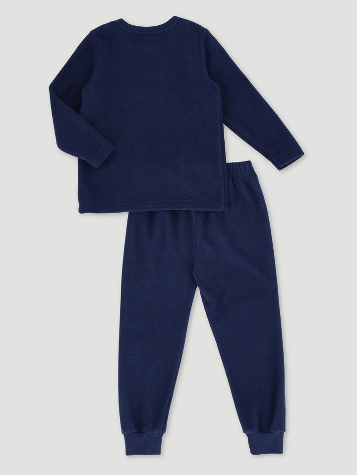 Pre-Boys Sloth Applique Sleep Set - Navy