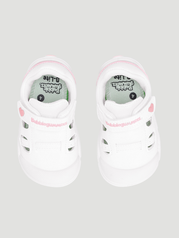 Pre-Girls Multi Strap Sneaker - White