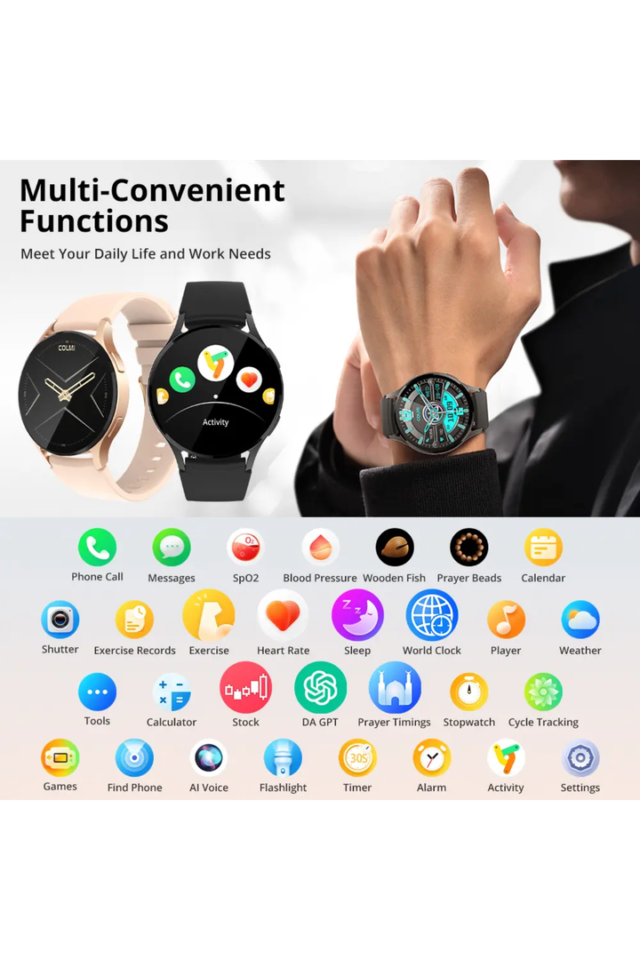 I28 ULTRA 1.43'' AOD DISPLAY Smart Watch - Black