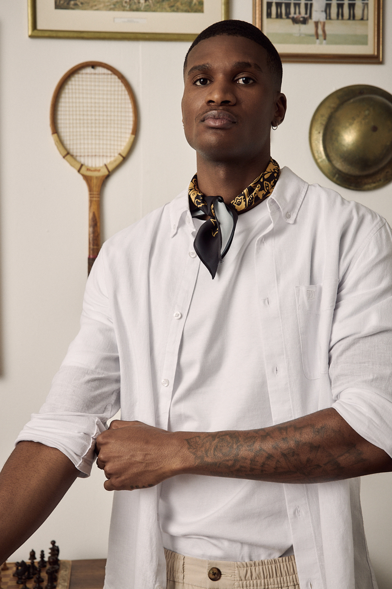 Long Sleeve Linen Shirt - White