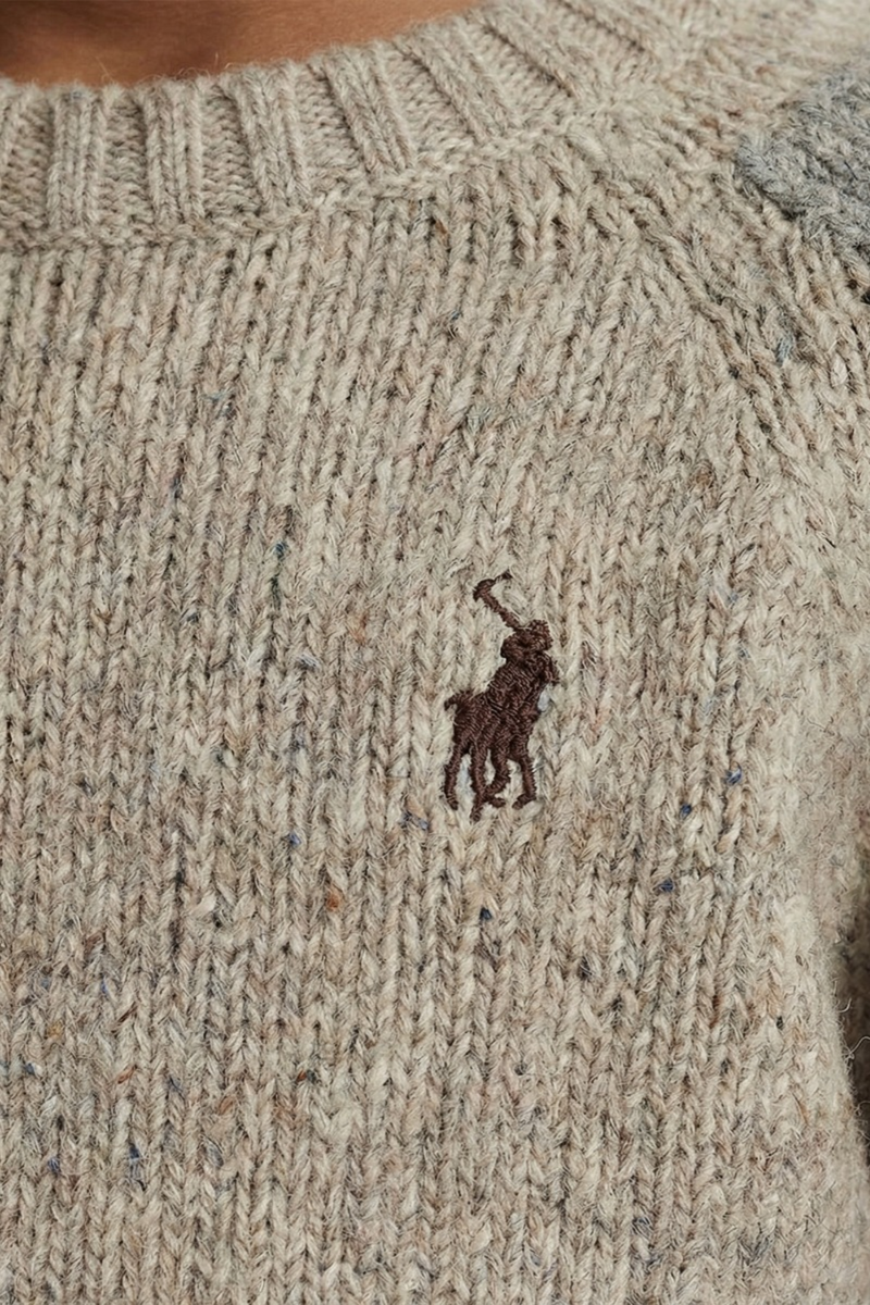 Pre-Boys Long Sleeve Knit Top - Stone