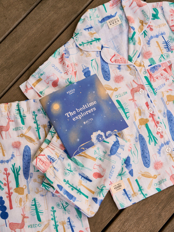 Keedo Baby Musseto Sleepwear Set - White